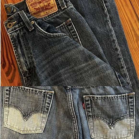 Levi's 527 Low Boot Cut Jeans W31 L32 Y2K Retro Distressed - Picture 1 of 16